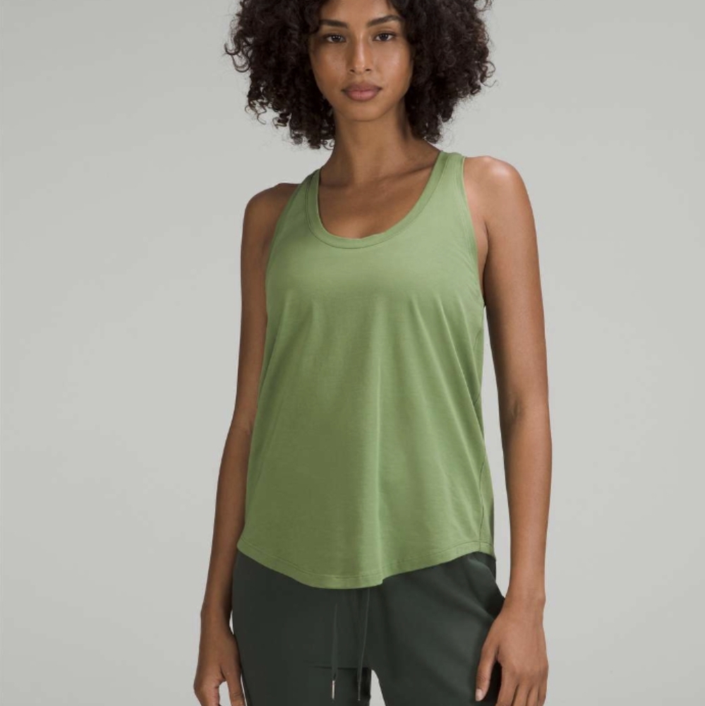Lululemon Love Tank Top Green Foliage
